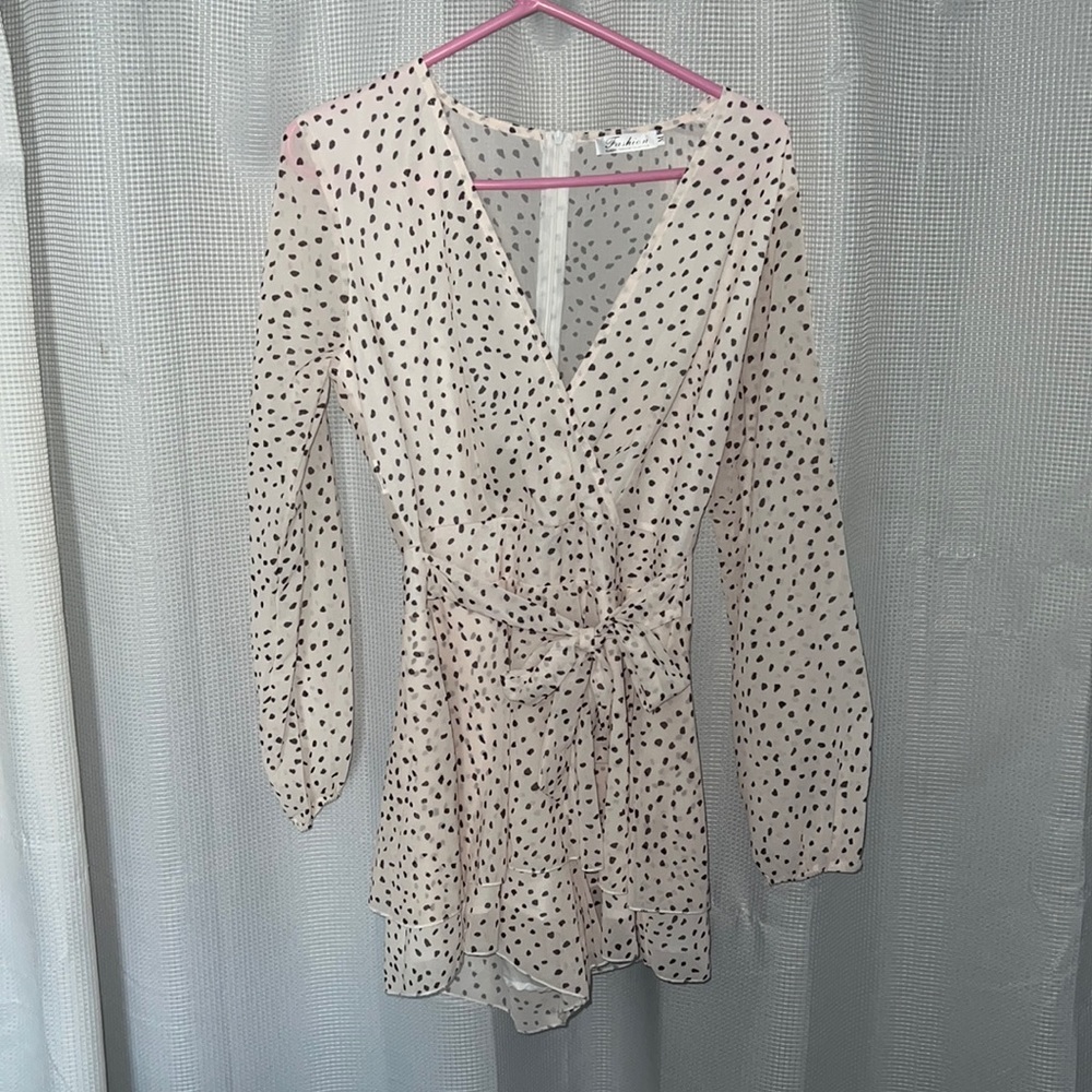 Women animal print romper